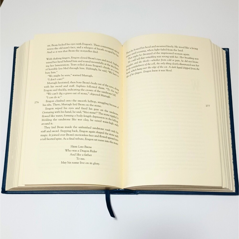 ERAGON by Christopher Paolini Deluxe Bonded Leather Collectible Edition *notes - Picture 6 of 8